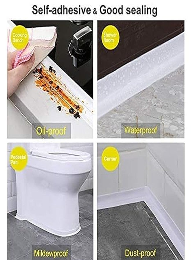 PTSCS 2 Pcs Waterproof Tape for Kitchen Sink Oil Proof Caulk Kitchen Sink Tape Waterproof for Corner Caulk Self Adhesive Sealing Tape Gap Sealer for Platform Bathroom(Multi Print) - Image 5